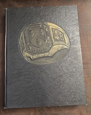 1948 Rice Institute Campanile Yearbook Houston TX WWII Era Original Hardcover picture