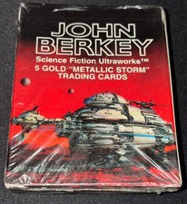 1994 JOHN BERKEY science fiction ULTRAWORKS 5 GOLD METALLIC STORM set SEALED HTF picture