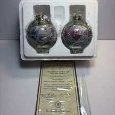 2 Bradford Exchange Lena Liu Treasury of Jeweled Hummingbirds Ornaments  picture