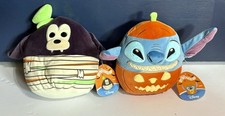 2 Disney Halloween Squishmallows Goofy & Stitch NWT 10