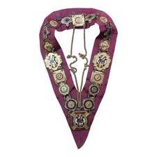 Vintage RAOB Royal Antediluvian Order of Buffaloes Collar Kangaroo Emblem picture