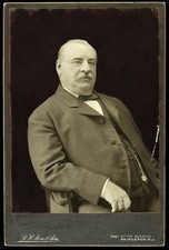 1880s-1890s Grover Cleveland 22nd & 24th U.S. President Cabinet Photo on Mount  picture