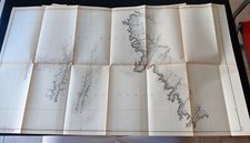 1882 US Texas Boundary Commission Foldout Survey Sketch Map Staked Plain GPO  picture