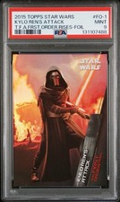 Kylo Ren's Attack 2015 The Force Awakens First Order Rises Foil /250 PSA 9 #FO-1 picture