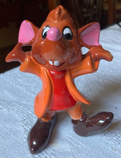Vintage Walt Disney Productions Jaq The Cinderella Mouse Ceramic Figurine 3 Inch picture