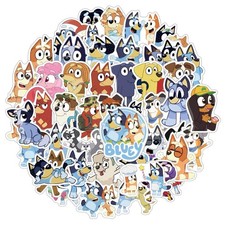 50 Pcs Bluey Stickers No Duplicate   picture