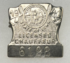 1941 IOWA Chauffeur Badge #6198 picture