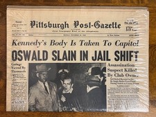 Pittsburgh Post-Gazette November 25 1963 John F Kennedy Reissue, NOS, Sealed picture