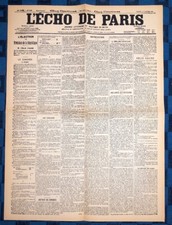 La Une Du Journal L’Écho De Paris 19 January 1895 Election of Félix Faure picture