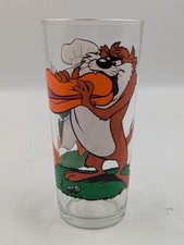 Pepsi Warner Bros Looney Tunes Collector Series Glass 16 oz Daffy and Taz 1976 picture