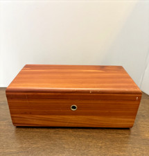 Lane Mini Cedar Chest Dresser Box Michelson's Furniture Albany New York NY Vtg picture