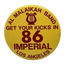 1986 Los Angeles Al Malaikah Band Zuhrah Masonic Shriner Freemason Pinback picture