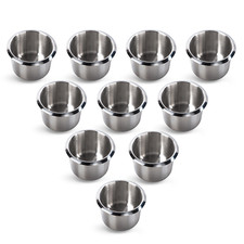 10 Universal SMALL Steel Cup Drink Holder for Car/Truck/Camper/RV/Marine Boat picture
