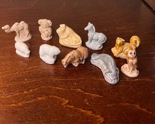 Vintage Wade Whimsies Lot 10 Mini Animal Figurines England Red Rose Tea picture