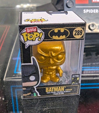 RARE MISPRINT/ ERROR Bitty pop Metallic Gold Batman #289 picture