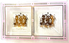 Georges Briard Olympia Glass Double Appetizer Bowl or Snack Tray picture
