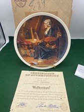 1979 Norman Rockwell Collectors 8.5” Plate “Mothers Day Reflections” With COA picture