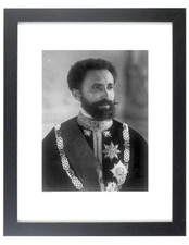 Ethiopian Emperor HAILE SELASSIE Matted & Framed Picture Photo Portrait picture