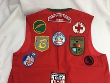 Vtg Boy Scout Vest Patches 1974 Olympics Okaw Illinois picture