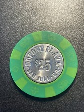 $25 Dupont Plaza San Juan Puerto Rico Casino Chip DPL-25b ***VERY RARE*** picture