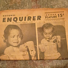 National Enquirer Newspaper Vol. 40 No. 13 December 5, 1965 Collectible picture