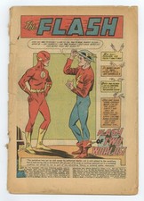 Flash #123 Coverless 0.3 1961 1st SA app. of GA Flash, 1st mention of Earth-2 picture