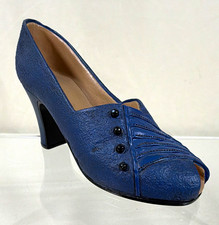 Vintage Raine Just the Right Shoe Lady Like 25044 Blue Miniature 1999 Figurine picture
