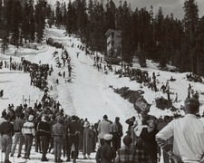 NCAA Ski Jumping Tournament Winter Park Colorado 8x10 photo 1956 picture