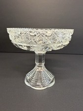 L E Smith Heritage Collection Crystal Clear Pedestal Compote picture