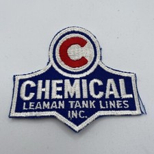 Leaman Tank Lines Freight Trucking Trucker Sew On Patch Hat 3” Truck Rare Vtg picture