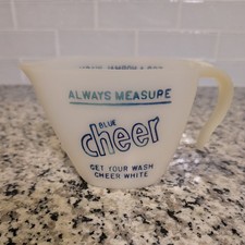 VTG 1960s Blue Cheer Laundry Detergent Measuring Cup Scoop Advertising -C24 picture