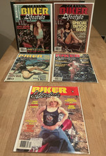 FIVE Vintage 1983 Biker Lifestyle Magazines Harleys Tattoos Parties Women LS7 picture