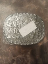 Vtg 1991 Hesston National Finals Rodeo Sealed New. By Awards Design Medals  picture
