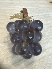VTG Retro MCM Acrylic Lucite Grape Cluster Mid Century Decor picture