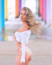 8x10 ALEXA BREIT GLOSSY PHOTO photograph print sexy blonde bikini bra model #34 picture