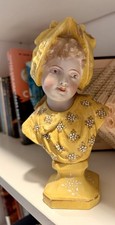 Antique French Mauger & Fils M&F Porcelain Bust – 19th Century 1880s picture