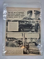 1943 BF Goodrich WWII In War or Peace First in Rubber Home Front Ad picture