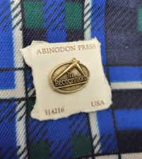 Vintage Abingdon Press In Recognition Brass Tone Metal Brooch Lapel Pin Pinback picture