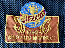 1849 JOS. SCHLITZ BREWING CO. VINTAGE EMBROIDERED SEW ON ONLY BEER PATCH 8