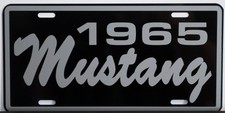 1965 65 MUSTANG Metal License Plate Fits Ford 260 289 302 Fastback Shelby GT picture