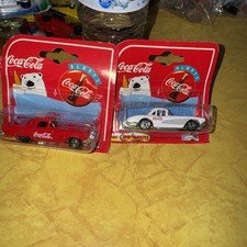 Majorette Coca- Cola Corvettes 1997 Red & White N.I.P picture