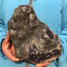 10.9LB Natural fluorite quartz crystal Cluster mineral specimen Healing picture