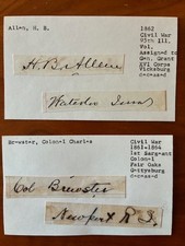 Civil War Autographs-7 solders, Antietam, Gettysburg, Shilo etc. from 1862-1883 picture