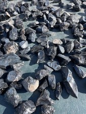 5 pounds natural smooth unbroken obsidian crystals gathered from the source picture