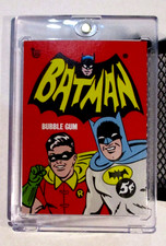 BATMAN 1966 TOPPS 2018  Wrapper art card  #1  IN MAGNETIC TOP LOADER picture