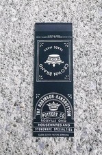 VINTAGE MATCHBOOK FLAT ROBINSON RANSBOTTOM POTTERY CO ROSEVILLE OHIO CROWN BRAND picture