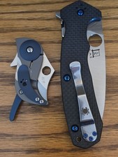 Spyderco Amalgam & Pochi Lot of 2 Knives Special-New picture