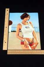 2002 Catherine Bell JAG American Flag Navy Pinup Magazine Page Print Ad Poster picture