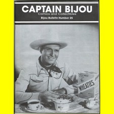 CAPTAIN BIJOU comics & collectibles #25 1994 GENE AUTRY wheaties magazine picture
