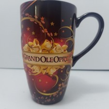 Grand Ole Opry 1925 3D 16 Oz Coffee Mug Cup Gold Roses Stars Microphone Music picture